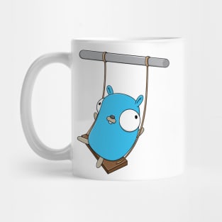 Gopher on a swing Mug